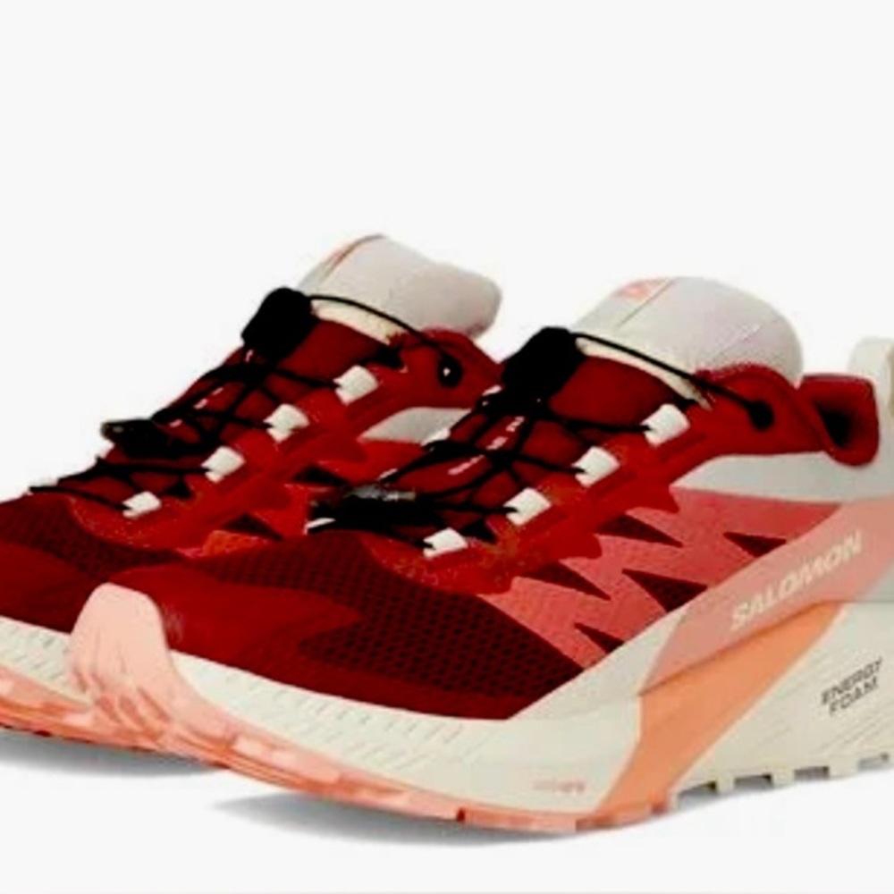 Salomon Sense Ride 5 Gore-tex Peach Running Shoes 473145 Women's Size 5 USA New